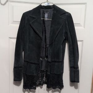 Kenneth Cole New York Black Textured Women's Blazer